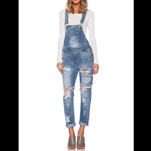 One Teaspoon Destroyed Overalls